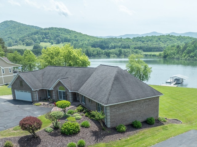 1537 Victoria Woods Dr, Hiawassee, GA 30546 - view from above of property featuring a heavily wooded area and a water and mountain view