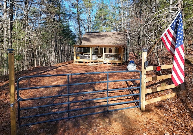 exterior space featuring a porch