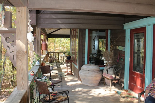 601 Sierra Cir, Murphy, NC 28906 - view of patio with a wooden deck