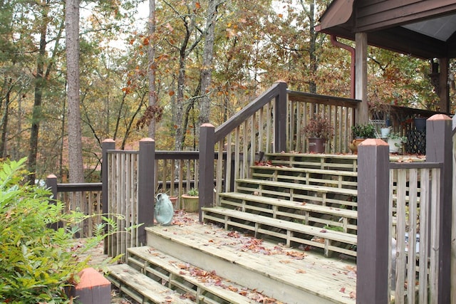 601 Sierra Cir, Murphy, NC 28906 - deck featuring stairway