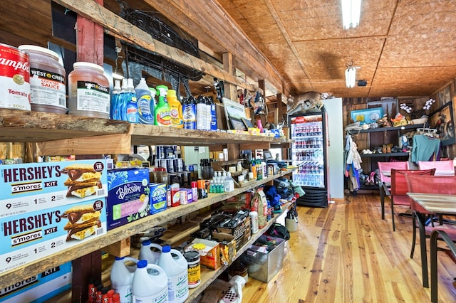 view of storage area