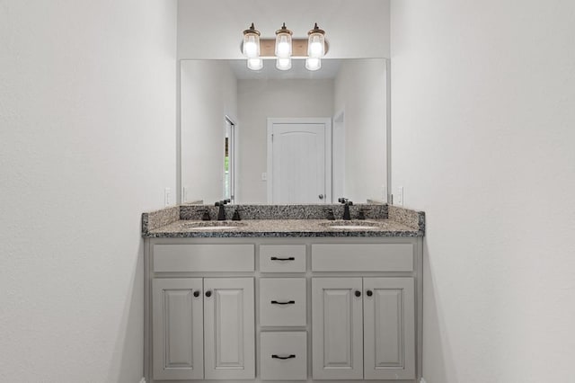 full bath featuring double vanity