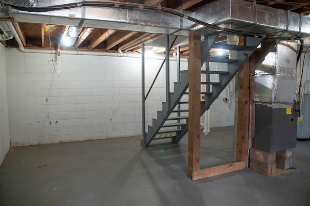 view of basement