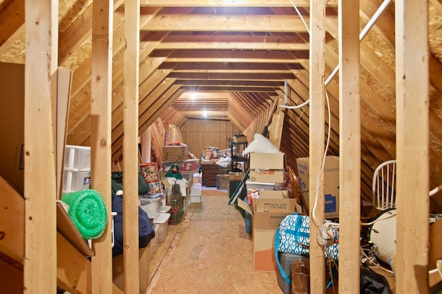 view of attic