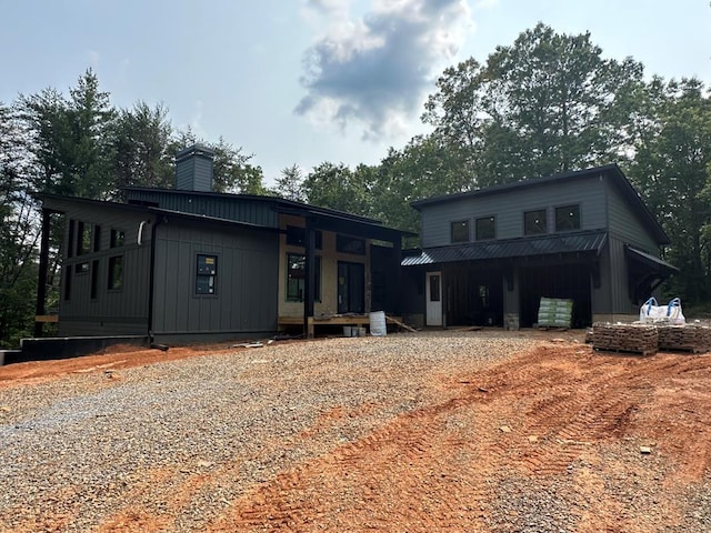 LOT22 Fairview Dr, Morganton, GA 30560 - contemporary house with a chimney and driveway