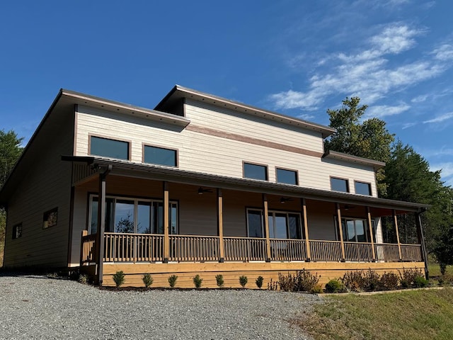 view of front of house with covered porch