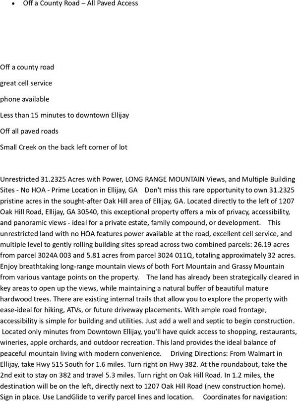 32 Oak Hill Rd, Ellijay, GA 30540