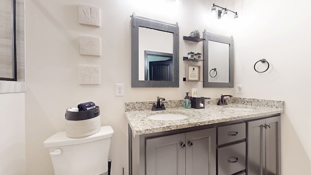 162 Barefoot Trl, Blairsville, GA 30512 - bathroom with toilet and double vanity