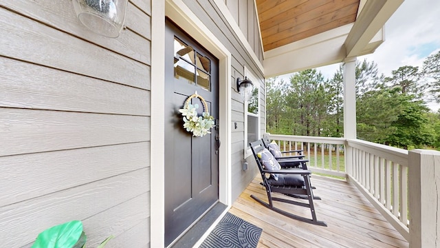 162 Barefoot Trl, Blairsville, GA 30512 - view of wooden terrace