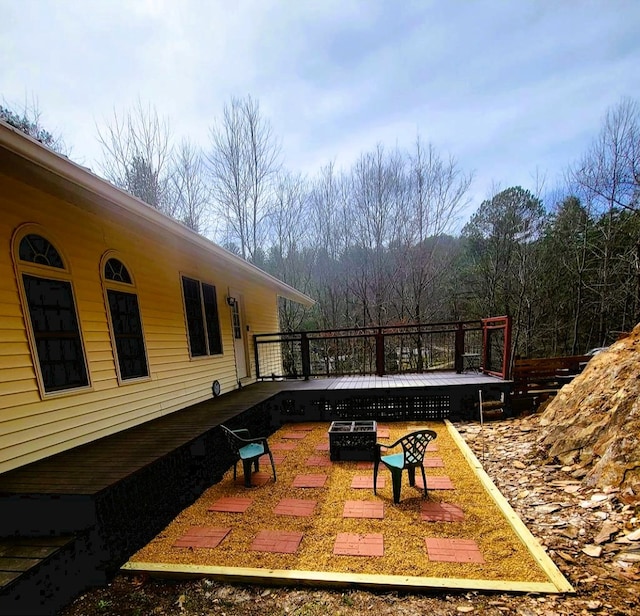 view of patio / terrace featuring a deck