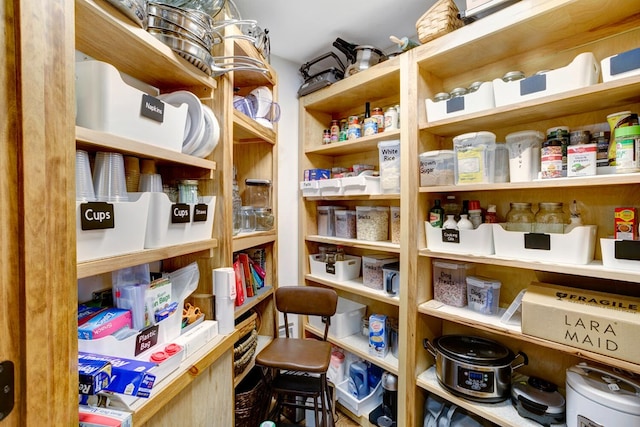 view of storage area