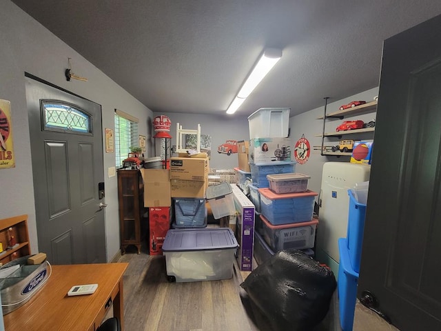 view of storage area