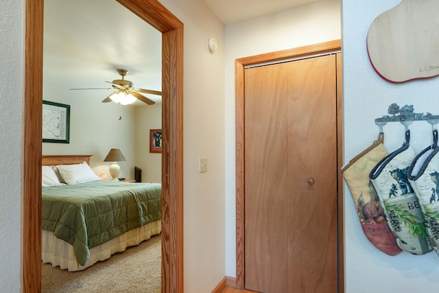 1595 Country Walk, Murphy, NC 28906 - bedroom with light colored carpet and a ceiling fan