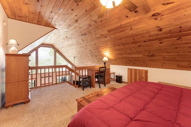 1595 Country Walk, Murphy, NC 28906 - carpeted bedroom with vaulted ceiling and wood ceiling