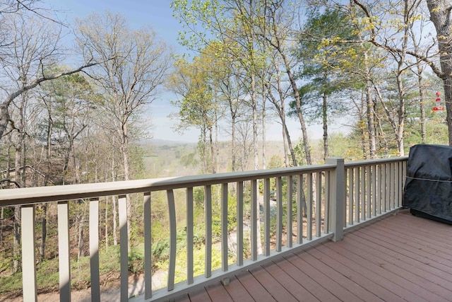 1595 Country Walk, Murphy, NC 28906 - wooden deck featuring grilling area