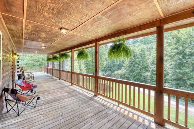 1394 Camp Creek Rd, Murphy, NC 28906 - view of wooden deck