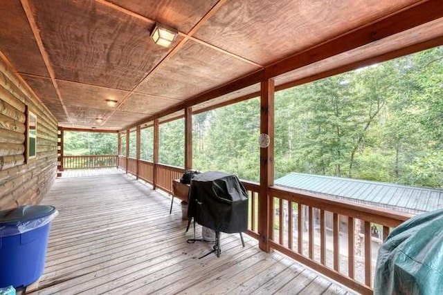 1394 Camp Creek Rd, Murphy, NC 28906 - wooden deck with area for grilling