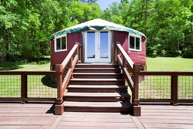 910 Sawyer Cove Rd, Hayesville, NC 28904 - deck featuring a yard