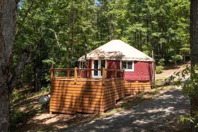 910 Sawyer Cove Rd, Hayesville, NC 28904 - view of outdoor structure featuring a view of trees