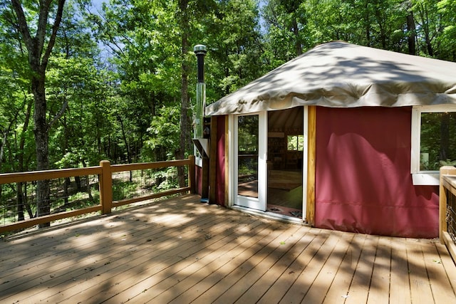 910 Sawyer Cove Rd, Hayesville, NC 28904 - view of wooden deck