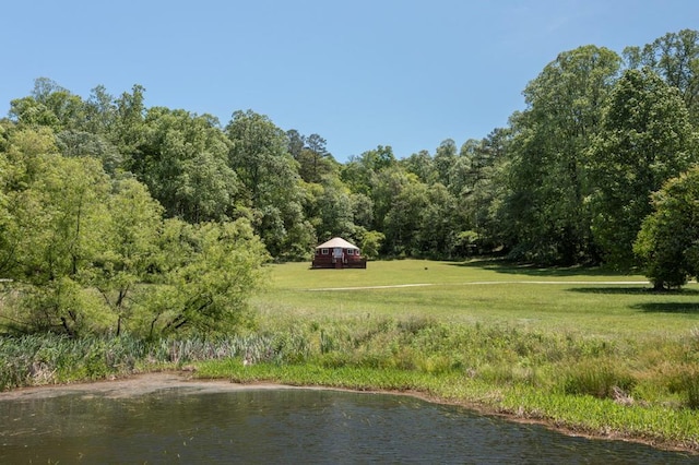 910 Sawyer Cove Rd, Hayesville, NC 28904 - view of grassy yard featuring a view of trees and a water view