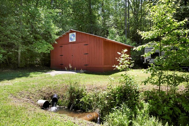 910 Sawyer Cove Rd, Hayesville, NC 28904 - view of pole building featuring a lawn