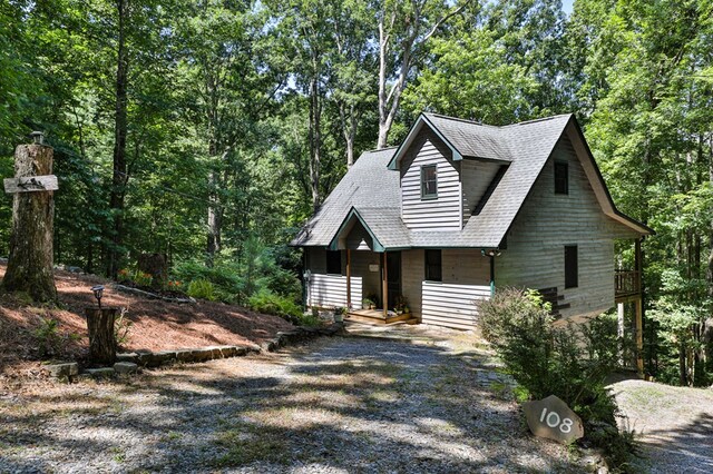 view of front of home