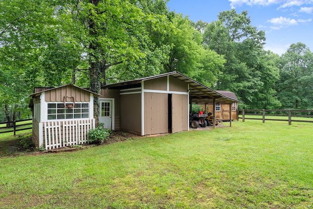 802 Old Mill Trl, Ball Ground, GA 30107 - view of outbuilding with a carport