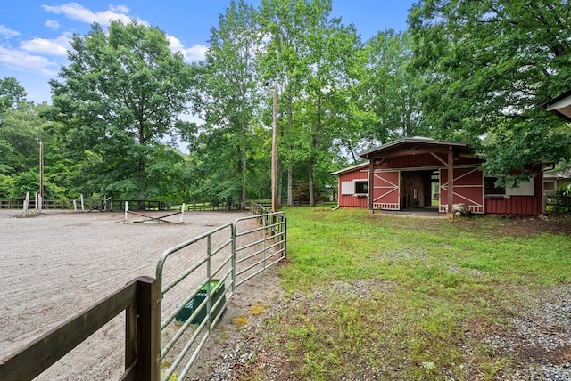 802 Old Mill Trl, Ball Ground, GA 30107 - view of yard with an outbuilding and an exterior structure