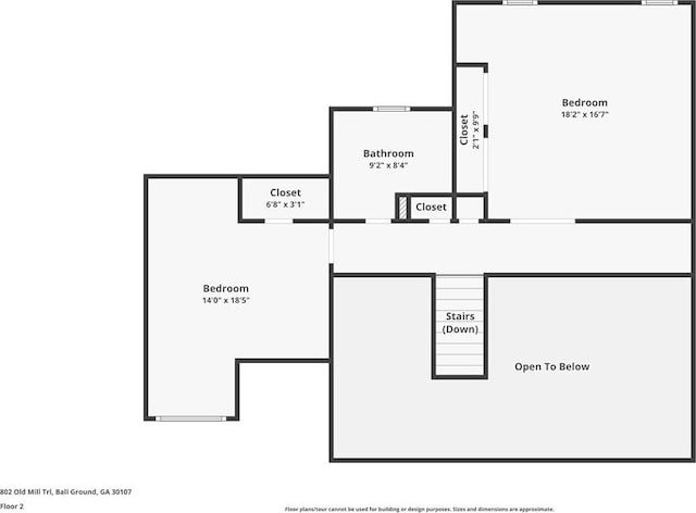 802 Old Mill Trl, Ball Ground, GA 30107 - home floor plan