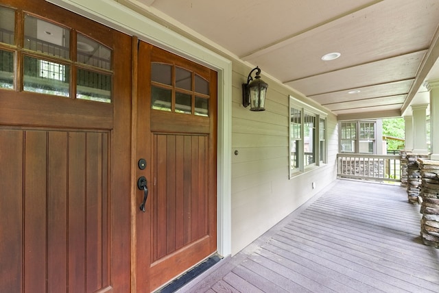 802 Old Mill Trl, Ball Ground, GA 30107 - property entrance featuring covered porch