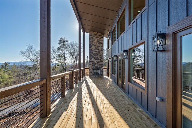 538 Mountain Laurel Rdg, Mineral Bluff, GA 30559 - view of wooden deck