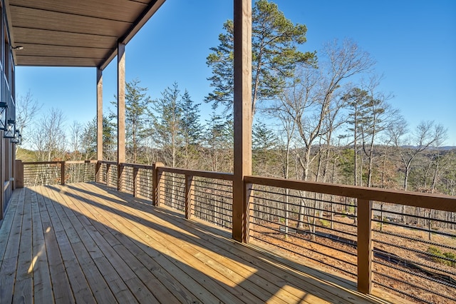 538 Mountain Laurel Rdg, Mineral Bluff, GA 30559 - view of wooden terrace