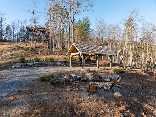 538 Mountain Laurel Rdg, Mineral Bluff, GA 30559 - view of yard featuring a gazebo