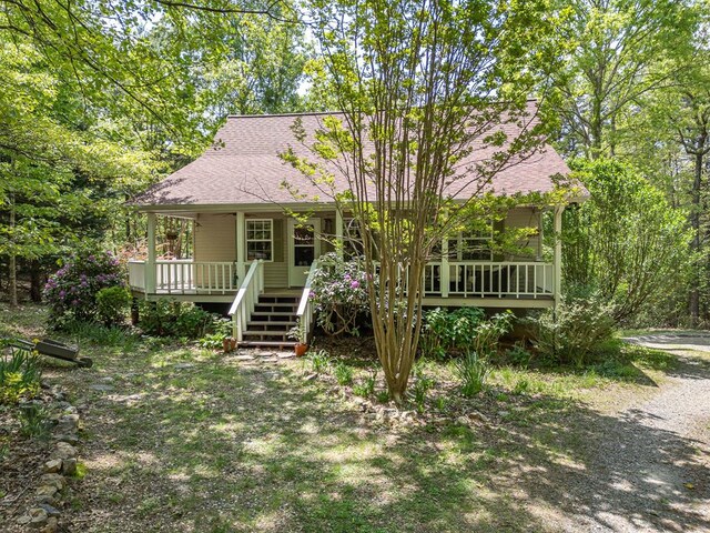 45 8 Point Trl, Blairsville, GA 30512 - view of front of property featuring roof with shingles and covered porch