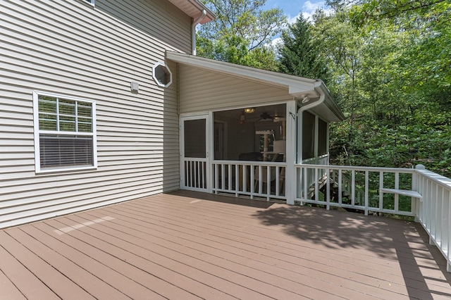 45 8 Point Trl, Blairsville, GA 30512 - wooden deck featuring a sunroom