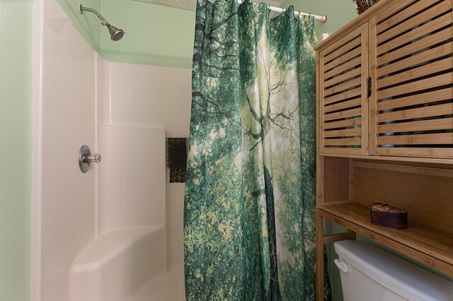 45 8 Point Trl, Blairsville, GA 30512 - full bath with toilet and a shower with shower curtain
