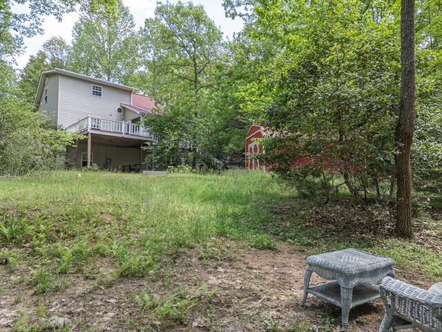 45 8 Point Trl, Blairsville, GA 30512 - view of yard featuring a deck