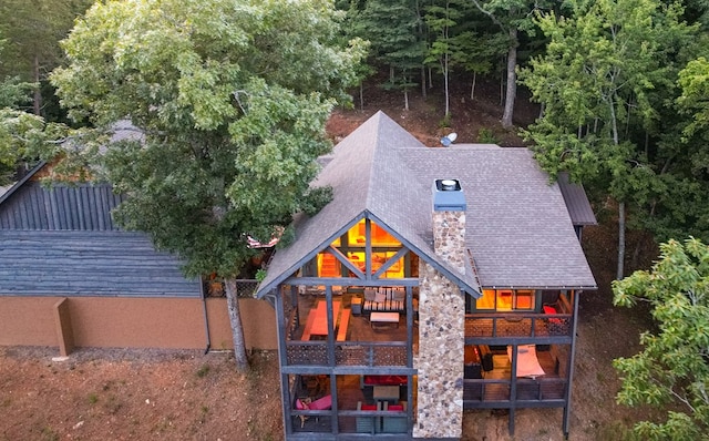 drone / aerial view