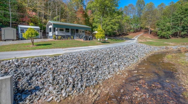 view of dirt / gravel road