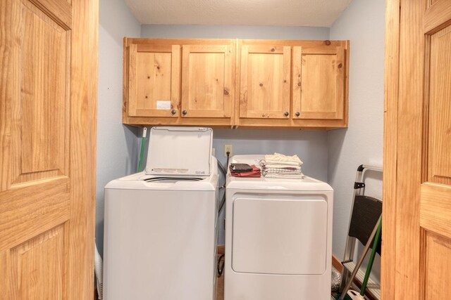 602 Mill Ridge Rd, Hiawassee, GA 30546 - washroom with cabinet space and separate washer and dryer