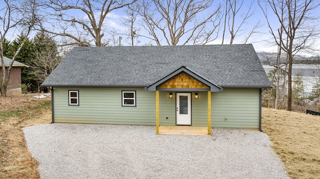 view of front of property with a patio