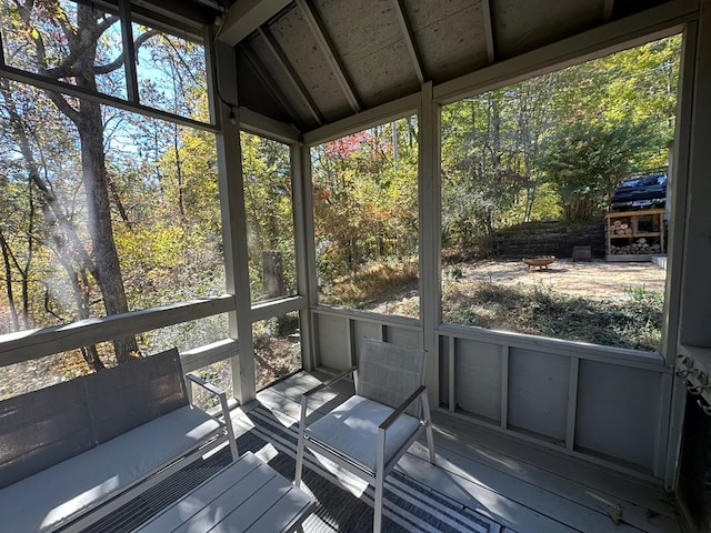sunroom featuring a healthy amount of sunlight