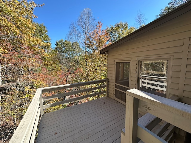 view of wooden terrace