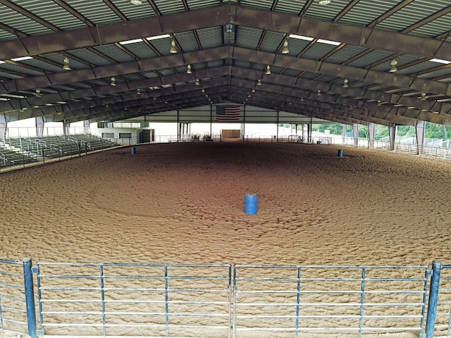 view of horse barn