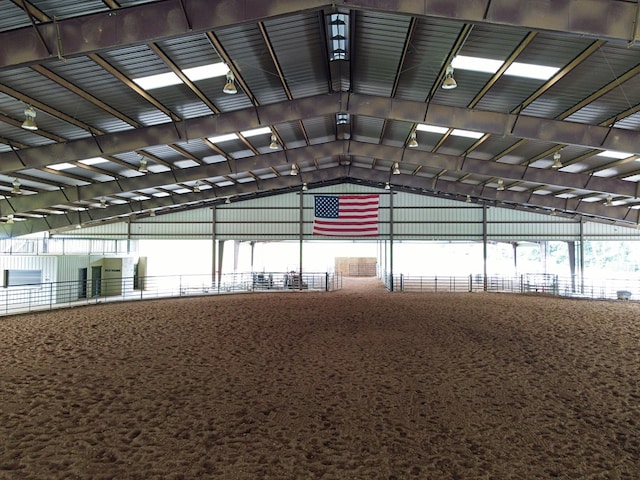 view of horse barn