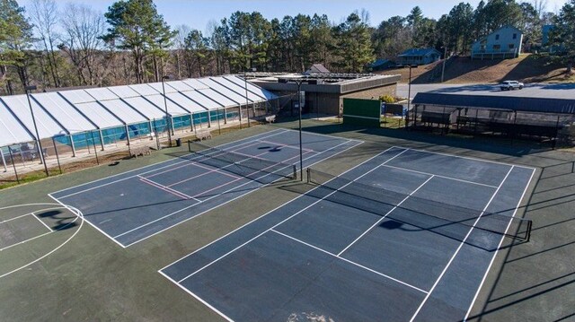 view of tennis court