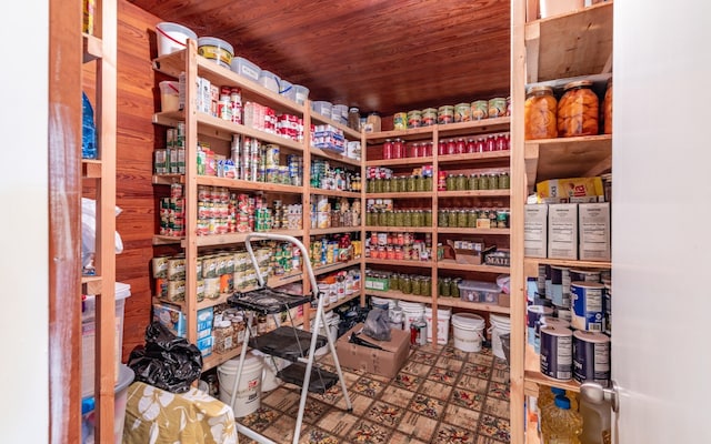 view of pantry