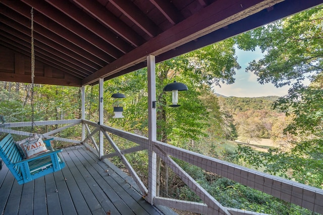 view of wooden terrace