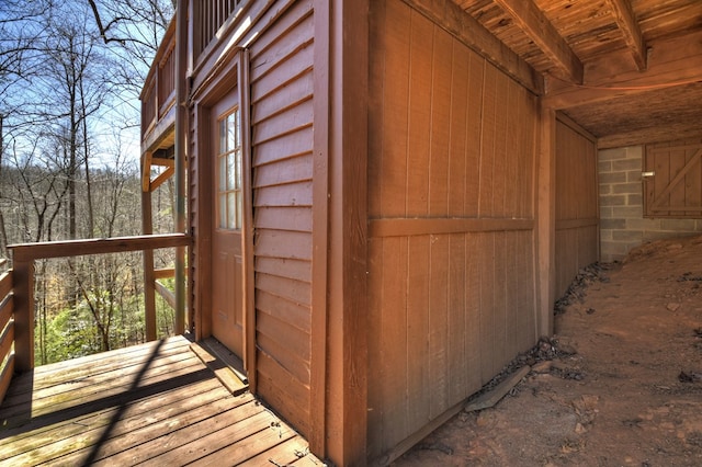 view of outbuilding